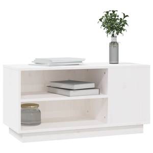 TV-Schrank D114 Weiß - Massivholz - 35 x 41 x 80 cm