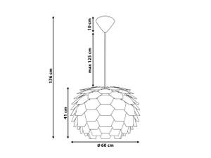 Kinderlampen SEGRE Kupfer - Weiß - 60 x 176 x 60 cm