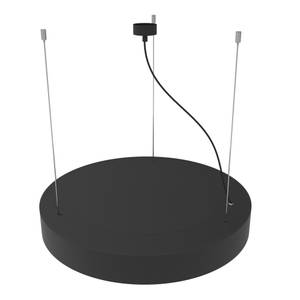 Round Office Pendelleuchte, Büroleuchte Schwarz - Metall - 80 x 140 x 80 cm