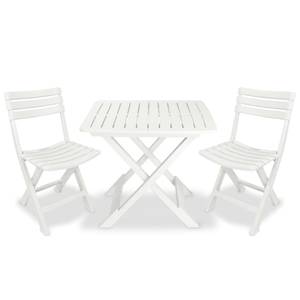 Bistro Set (3-teilig) 3000772 Weiß