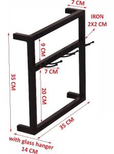 THIS & THAT Wandregal-Set, 3-teilig Schwarz - Metall - 35 x 115 x 15 cm