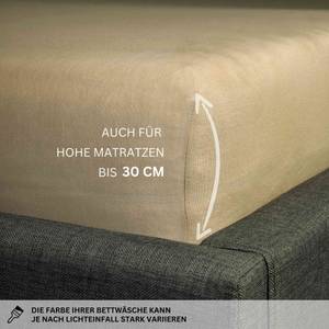 Spannbettlaken PREMIUM Beige - Breite: 150 cm - Anzahl Teile im Set: 2