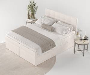 Boxspringbett Tari Beige - Breite: 160 cm