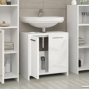 Meuble sous-lavabo Kiko blanc brillant Blanc brillant