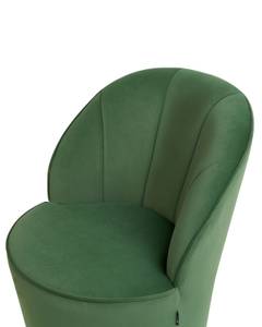 Fauteuil ALBY Vert foncé - Doré - Vert