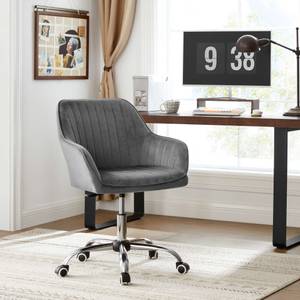 Bürostuhl Schreibtischstuhl Grau - Kunstleder - 62 x 90 x 64 cm