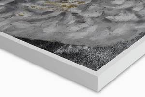 Acrylbild handgemalt Anmutige Schönheit Grau - Massivholz - Textil - 70 x 100 x 4 cm