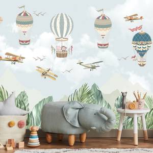 Papier Peint BALLONS Animaux Feuilles 400 x 280 x 280 cm