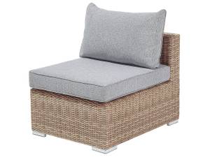 Lounge Set CONTARE 7-tlg Braun - Grau - Hellgrau