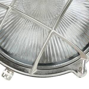 Wandleuchte SERIFOS Graumetallic - Silber - Durchscheinend - 24 x 24 x 10 cm