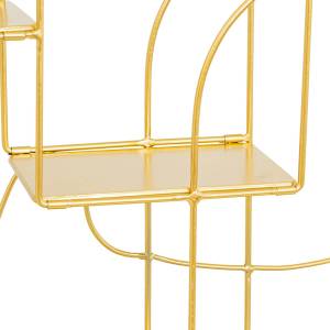 Wandregal TINA Gold - Metall - 13 x 60 x 50 cm