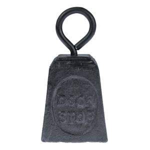 Gusseisen-Look Türstopper Gewicht Schwarz - Keramik - Stein - 7 x 13 x 7 cm