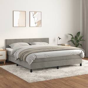 Boxspringbett 3017290-4 Hellgrau - Breite: 180 cm