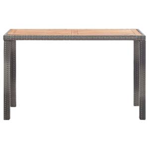 Gartentisch Grau - Massivholz - Holzart/Dekor - 123 x 74 x 123 cm