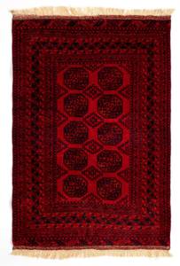 Tapis Afghan XXI Rouge - Textile - 127 x 1 x 215 cm