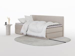 Boxspringbett MITTO CONTI SOLO Creme - Breite: 120 cm - H4