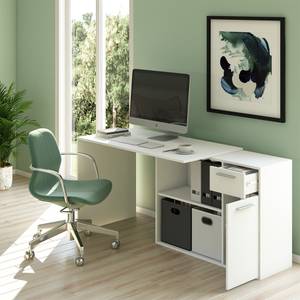 Schreibtisch Robin Weiß Weiß - Holzwerkstoff - 120 x 75 x 60 cm