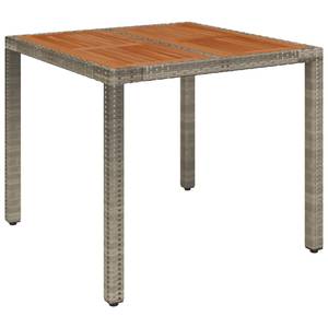 Garten Essgruppe 3029221-1 (3-teilig) Grau - Metall - Polyrattan - 90 x 75 x 90 cm