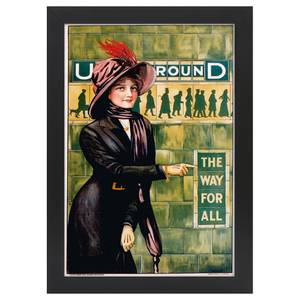 Bilderrahmen Poster 1911 Way For All Schwarz