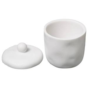 Wattepadspender INDONESIE, Ø 10 cm Weiß - Keramik - 10 x 13 x 10 cm