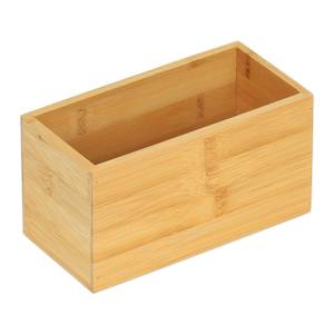 Boîte de rangement en bambou Marron - Bambou - Bois manufacturé - 18 x 10 x 9 cm