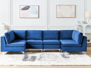 U-förmiges Sofa EVJA Blau - Marineblau