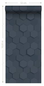 PP intissé éco texture hexagone 3d 7390 Bleu