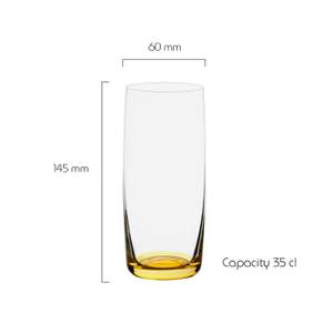 Gala Hiball Becher 4er Set Glas - 6 x 15 x 6 cm