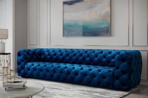 Chesterfield Sofa 4-Sitzer Blau