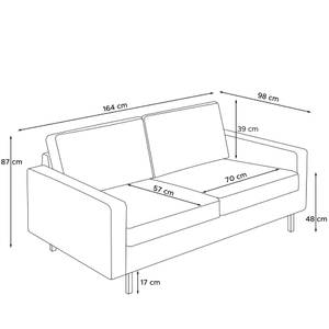 Sofa INVIA 2-Sitzer Cremeweiß