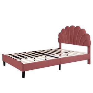 Lit double M299 Rouge - Bois manufacturé - 150 x 111 x 206 cm