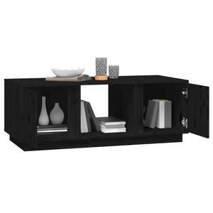 Couchtisch D862 Schwarz - Massivholz - 50 x 40 x 110 cm