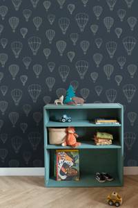 Tapete Luftballons 7449 Blau