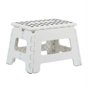 Tabouret pliable M Noir - Blanc