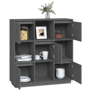 Highboard DE7741 Grau - Massivholz - 35 x 117 x 111 cm