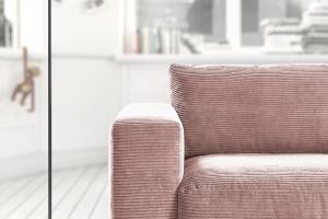 Sofa MADELINE 2-Sitzer Cord Pink