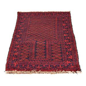 Belutsch - 132x79cm Rot - Naturfaser - 79 x 1 x 132 cm