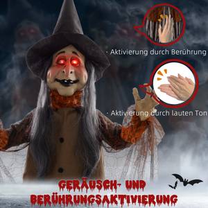 Halloween-Dekoration 844-874V00BN Schwarz - Textil - 18 x 183 x 60 cm