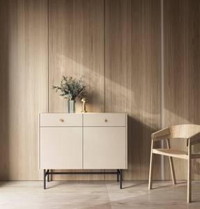 Sideboard DIVENOS Grau - Holzwerkstoff - 105 x 90 x 39 cm