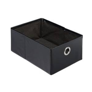 Banc de rangement tabouret coffre Noir