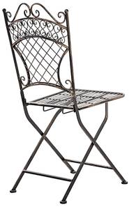 Chaises de jardin Adelar Lot de 2 Bronze