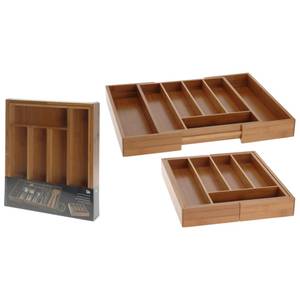 Range-couverts 424170 Marron - Bambou - 34 x 5 x 28 cm