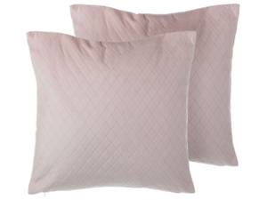 Kissen 2er Set PASQUE Pink - Textil - 45 x 12 x 45 cm