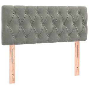 Boxspringbett 3017268-16 Hellgrau - 90 x 203 cm