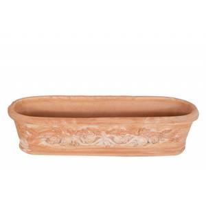 Korb TERRACOTTA TOSCANA Braun - Keramik - Stein - 20 x 17 x 64 cm