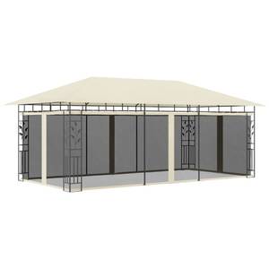 Gartenpavillon 3005303 Creme - Tiefe: 600 cm