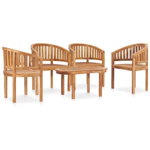 Garten-Lounge-Set Braun - Holzart/Dekor - Holz teilmassiv - 50 x 45 x 90 cm