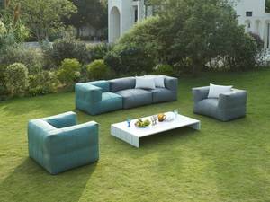 Gartensessel LIVAI Grün - Textil - 80 x 64 x 100 cm