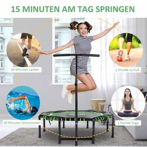 Fitness-Trampolin A71-007V01GN Metall - 122 x 138 x 122 cm