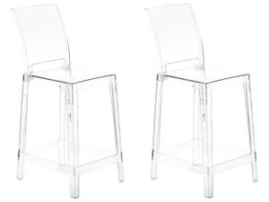 Barhocker WELLINGTON 2er Set Kunststoff - 41 x 99 x 48 cm